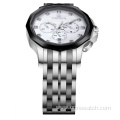 Stainless steel Polygon shape Chronograph Quartz Watch